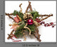 Star Shape Christmas Wreath Wall Decal