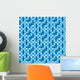 Pattern Blue Tiles Texture Wall Decal