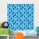 Pattern Blue Tiles Texture Wall Decal