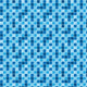 Pattern Blue Tiles Texture Wall Decal