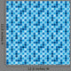 Pattern Blue Tiles Texture Wall Decal