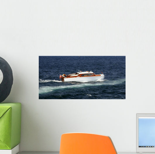 Vintage Chris Craft Wooden Wall Decal