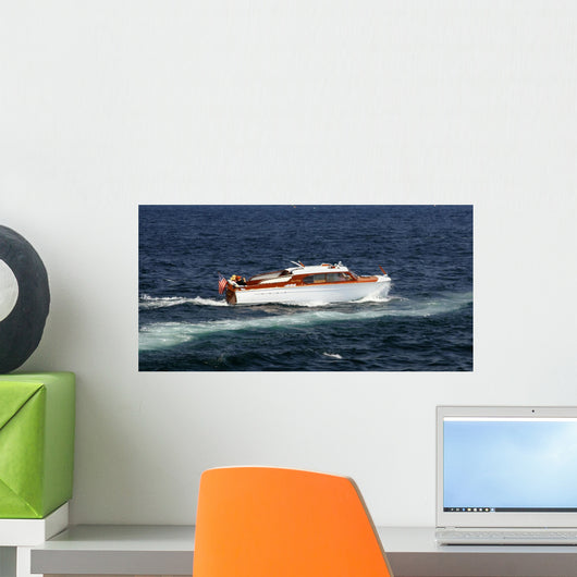 Vintage Chris Craft Wooden Wall Decal