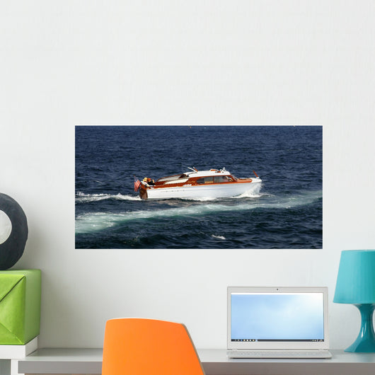 Vintage Chris Craft Wooden Wall Decal