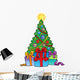 Decorated Christmas Tree with Wall Decal