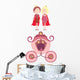 Princess Prince and Carriage Wall Decal