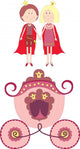 Princess Prince and Carriage Wall Decal
