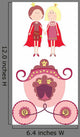 Princess Prince and Carriage Wall Decal