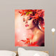 Autumn Beauty Fashion Portrait Wall Decal