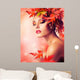 Autumn Beauty Fashion Portrait Wall Decal