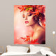 Autumn Beauty Fashion Portrait Wall Decal