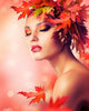 Autumn Beauty Fashion Portrait Wall Decal