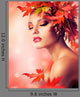 Autumn Beauty Fashion Portrait Wall Decal