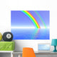 Rainbow over Sea Illustration Wall Decal