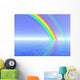 Rainbow over Sea Illustration Wall Decal