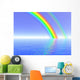 Rainbow over Sea Illustration Wall Decal