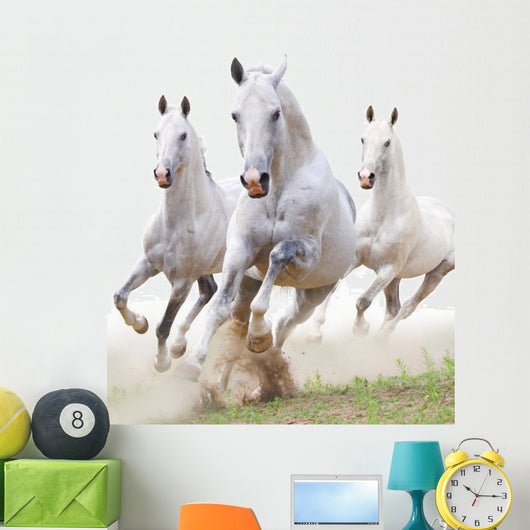 White Horses Dust Wall Decal
