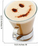 Latte with Smiley Face Wall Decal
