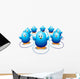 Chicks Birds Social Network Wall Decal