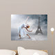 Woman Dancer Seating Posing Wall Decal