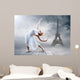 Woman Dancer Seating Posing Wall Decal