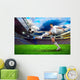 Football Player Field Stadium Wall Decal