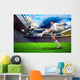 Football Player Field Stadium Wall Decal