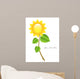 Beautiful Glossy Vector Sunflower Wall Decal