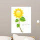 Beautiful Glossy Vector Sunflower Wall Decal