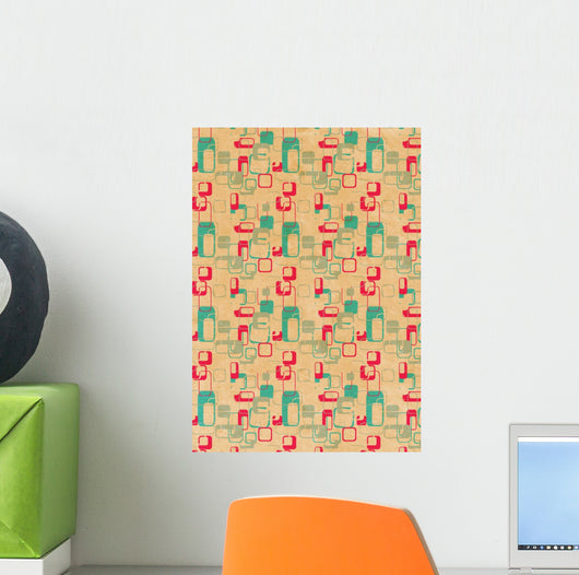 Retro Hintergrund Wall Decal