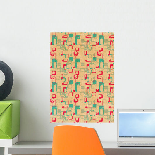 Retro Hintergrund Wall Decal