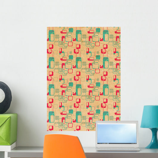 Retro Hintergrund Wall Decal