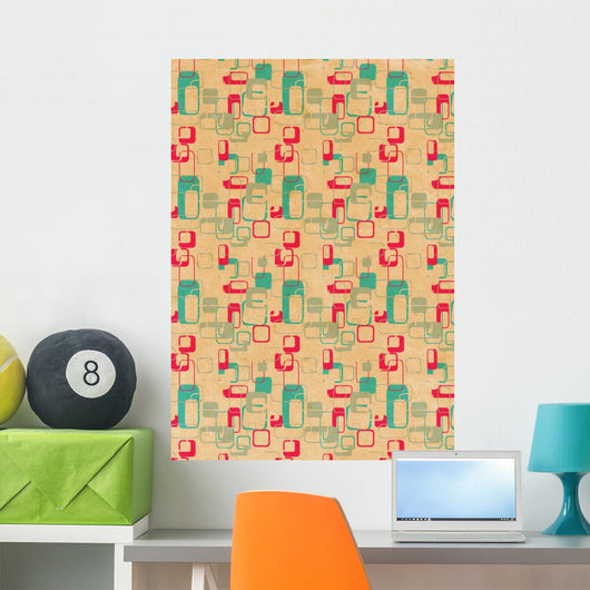 Retro Hintergrund Wall Decal