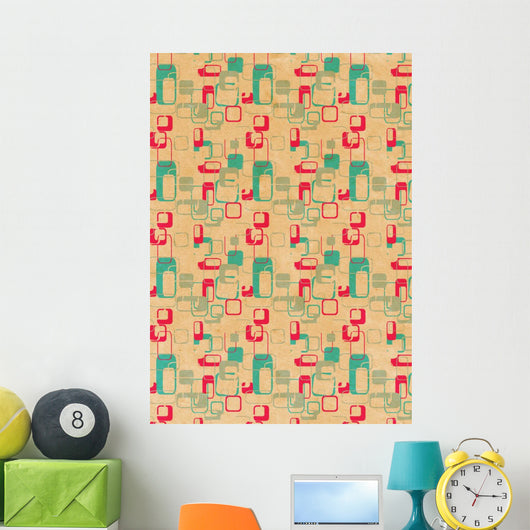 Retro Hintergrund Wall Decal