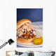 Pulled Pork Sandwich with Wall Decal