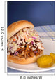 Pulled Pork Sandwich with Wall Decal