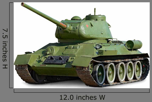 T-34 Soviet Medium Tank Wall Decal