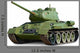T-34 Soviet Medium Tank Wall Decal