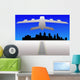 Plane and Philadelphia Skyline Wall Decal