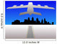 Plane and Philadelphia Skyline Wall Decal
