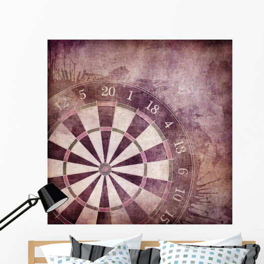 Vintage Dart Board Wall Decal