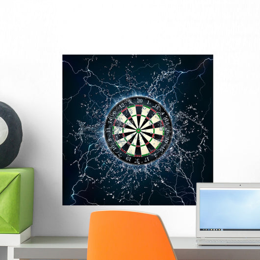 Lightning Dart Board Wall Decal