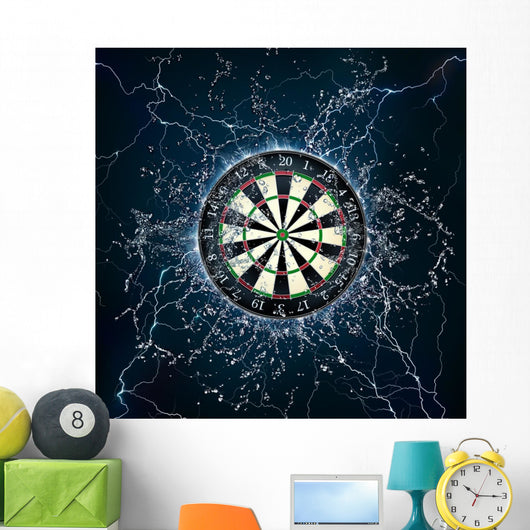 Lightning Dart Board Wall Decal