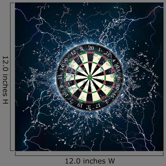 Lightning Dart Board Wall Decal