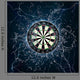Lightning Dart Board Wall Decal