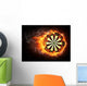 Fire Dart Board Wall Decal