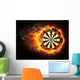 Fire Dart Board Wall Decal