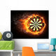 Fire Dart Board Wall Decal
