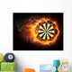 Fire Dart Board Wall Decal