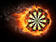 Fire Dart Board Wall Decal